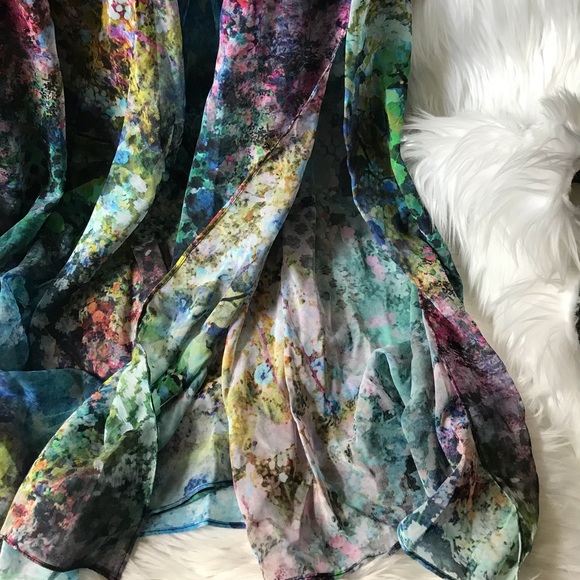 Topshop Blurry Floral Skirt - Picture 4 of 8